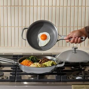 Our Place Titanium Mini Always Pan Pro (8.5”) Non Toxic Cookware Kitchen Tools